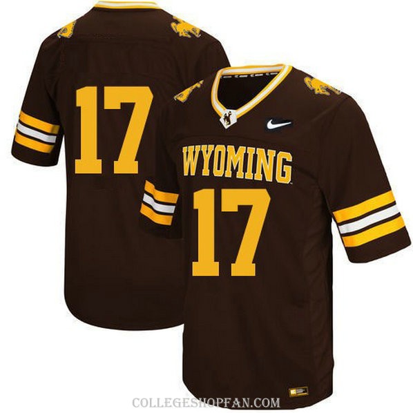 Mens Josh Allen Wyoming Cowboys #17 Authentic Black College Football Jersey